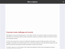 Tablet Screenshot of meravigliare.com